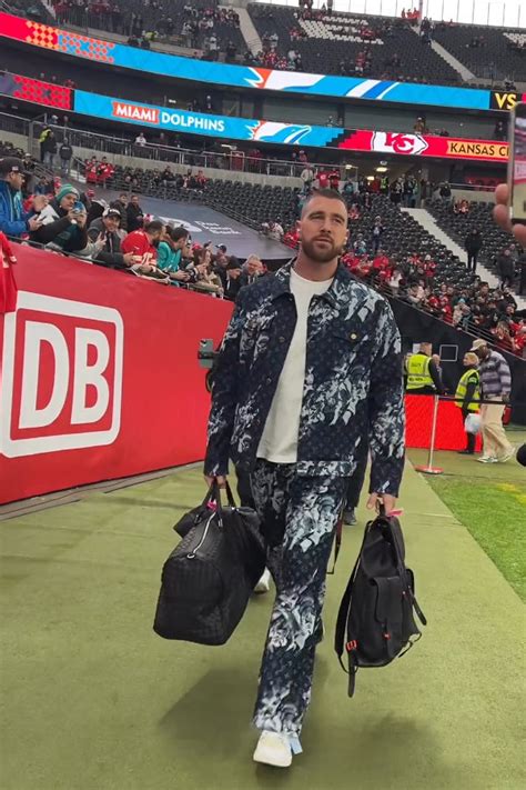 Travis Kelce: Louis Vuitton Denim Outfit 